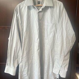 IKE BEHAR Men's Light Gray Dress Shirt